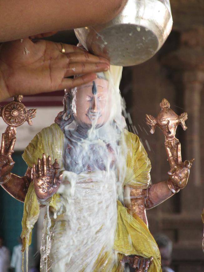 Thiruvahindrapuram Sri Devanathan Chithirai Brahmotsavam: Thirumanjanam
