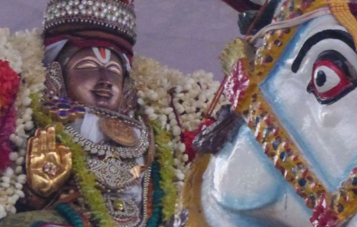 Thoopul Swami Desikan Manmadha Varusha Thirunakshatra Mahotsavam Day 8 : Kudhirai Vahanam