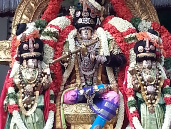 Thiruvallikeni Sri ThelliyaSingar Dhavanotsavam – Day 3