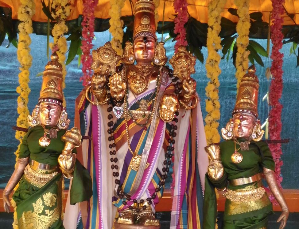 Thiruvelukkai Sri Azhagiyasinga Perumal Temple Durmukhi Varusha Vanabhojana Utsavam