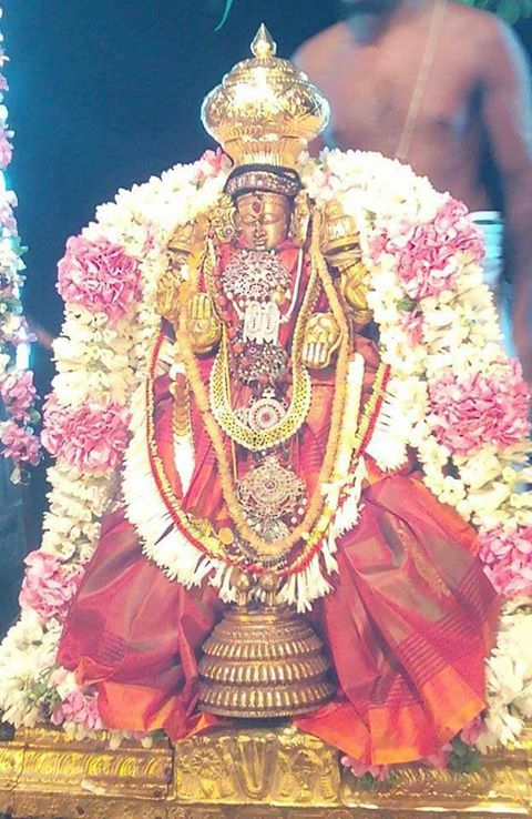 Kanchipuram Sri Vilakkoli Perumal Temple Sri Maragathavalli Thayar Aadi Velli Utsavam