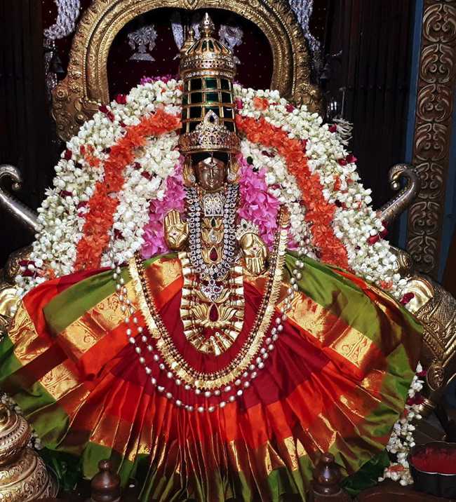 Chembur Sri Ahobila Mutt Temple Sri Chenchulakshmi Thayar Aadi Vellikizhamai Alankaram