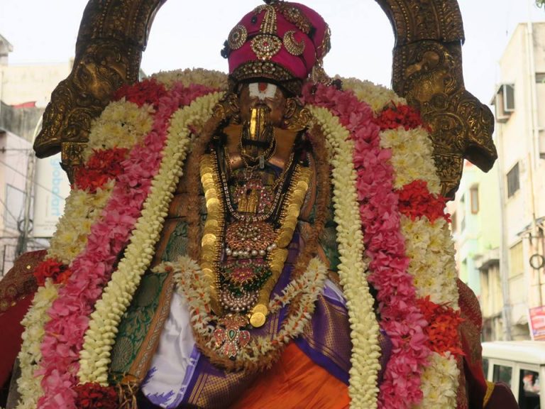 Thiruvallikeni Peyazhwar Thirunakshatram Purappadu