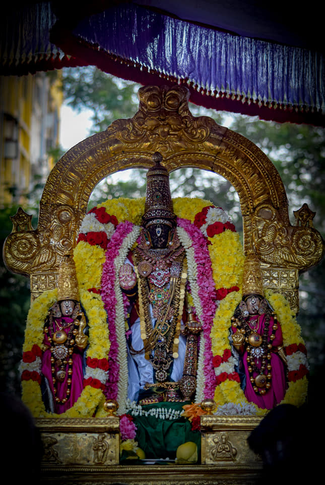Kaisika Ekadesi Purappadu At Thiruvallikeni Sri Parthasarathy Swamy Temple